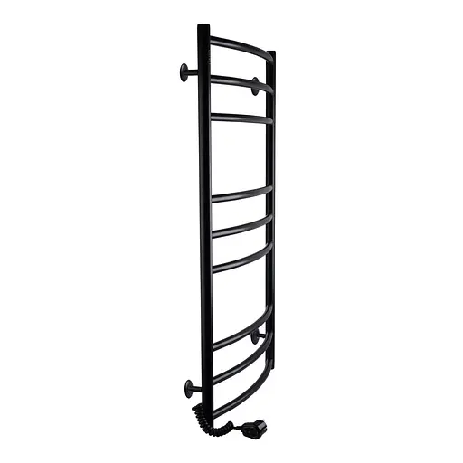 Полотенцесушитель UNIO LDE EL 1000-500-9 BLK Лестница Дуга Элит черная (21556) - фото 4