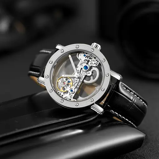 Наручные часы мужские Forsining Air Silver Серебристые (516) - фото 5