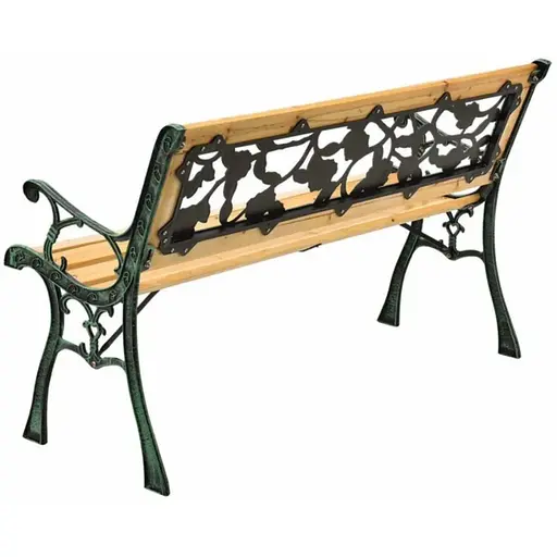 Скамейка для сада Chomik Garden Line Paola с декоративной спинкой - фото 4