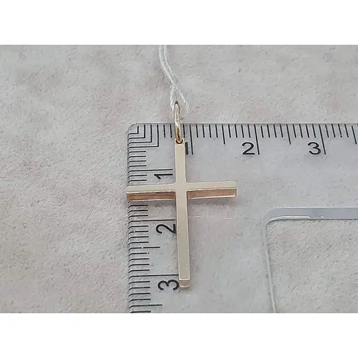 Золотой крестик Харьковская ювелирная фабрика. 11574 - фото 3