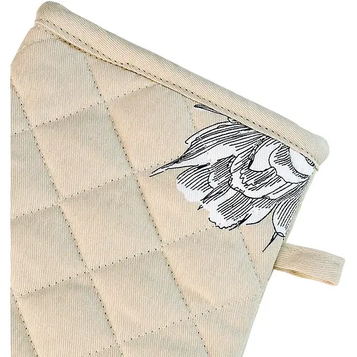 Рукавиця-прихватка текстильна МВМ My Home (MVM) Тоскана бежевий з принтом 18 x 33 см (KT-15 BEIGE/PRINT) - фото 3