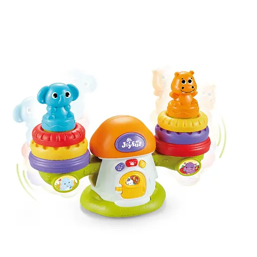 Музыкальная развивающая игрушка "Весы" QF366-043 со световыми эффектами Оранжевый