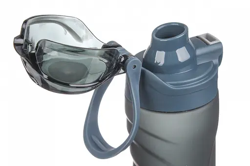 Пляшка для води спортивна Laprida EYUN пластикова 600 мл сіра (67-2816) - фото 5