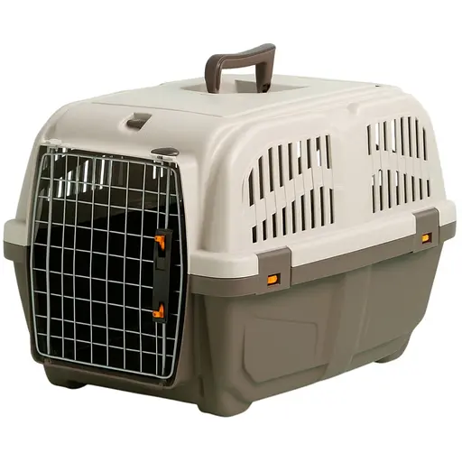 Переноска Trixie Skudo 1 для собак до 12 кг пластикова коричнева 30x32x49 см 