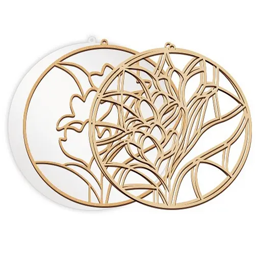 Набор для витражной живописи по номерам "Весенние цветы" Fabrika Decoru FDSGK-06 - фото 2