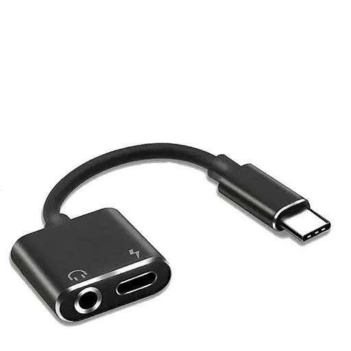 Адаптер 2E Type-C AUX 3.5 + Type-C аудіо та зарядний