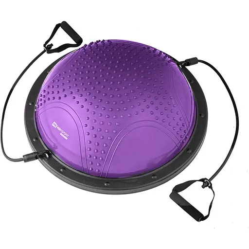 Балансировочная полусфера Hop-Sport HS-MB058B с вкраплениями фиолетовая - фото 7