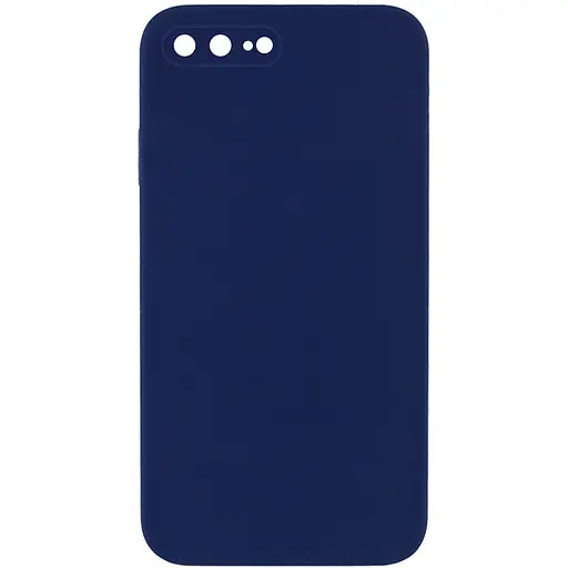 Чохол Epik Silicone Case Square Full Camera Protective AA No Logo для Apple iPhone 7 plus/8 plus 5.5 Темно-синій/Midnight blue