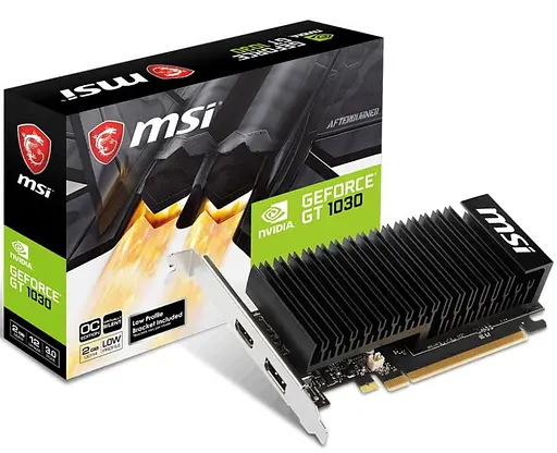 Видеокарта MSI GT 1030 2Gb Low Profile Silent (GT 1030 2GHD4 LP OC) (DDR4, 64 bit, PCI-E 3.0 x16) - фото 5