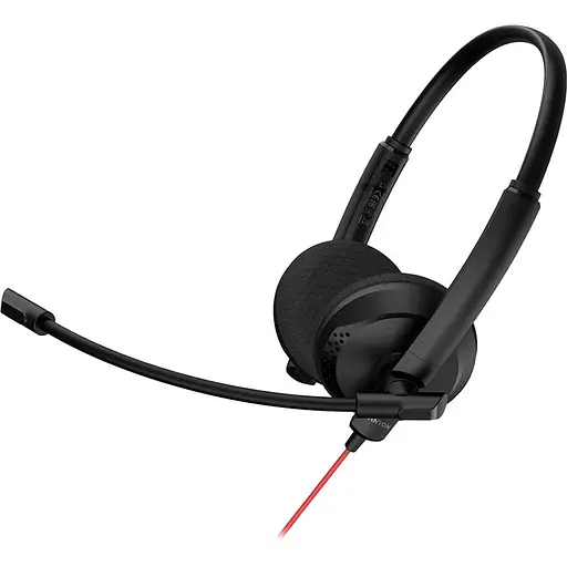 Гарнітура Canyon PC HS-07 PC Mic 3.5/USB Flat 2.8m Black (CNS-HS07B) - фото 1