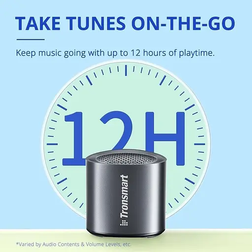 Портативна акустика Tronsmart Nimo Mini Speaker Polar Black + Nimo Mini Speaker Gold - фото 9