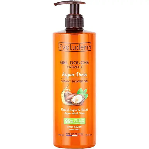 Гель для душа Evoluderm кремовый с аргановым маслом 500 мл - фото 1