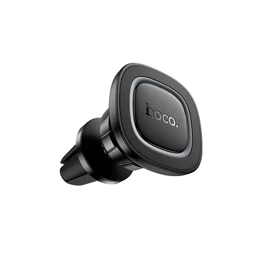 Автотримач для телефона HOCO H72 Crown magnetic car holder (air outlet) Black Metal Gray - фото 1