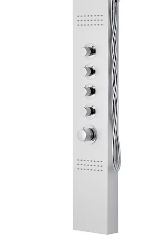 Душова панель Corsan Kaskada silver LED A014MSLLED, Сірий - фото 3