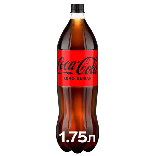 Напиток Coca-Cola Zero безалкогольный сильногазированный 1.75 л