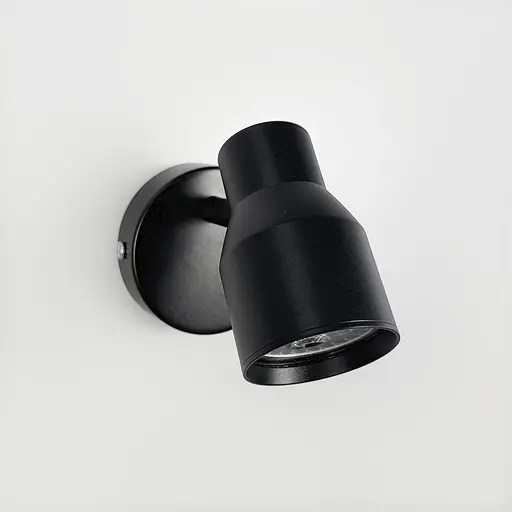 Чорний світильник із 1 регульованим плафоном Line F Арт. 52039/1W BK  - фото 2