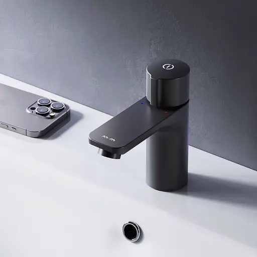 Змішувач для умивальника Am.Pm X-Joy TouchReel black F85A02522 Чорний матовий - фото 2