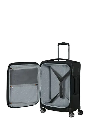 Валіза 55 См Samsonite RE-LITE BLACK 55x40x22(25) KQ8*09005 - фото 2