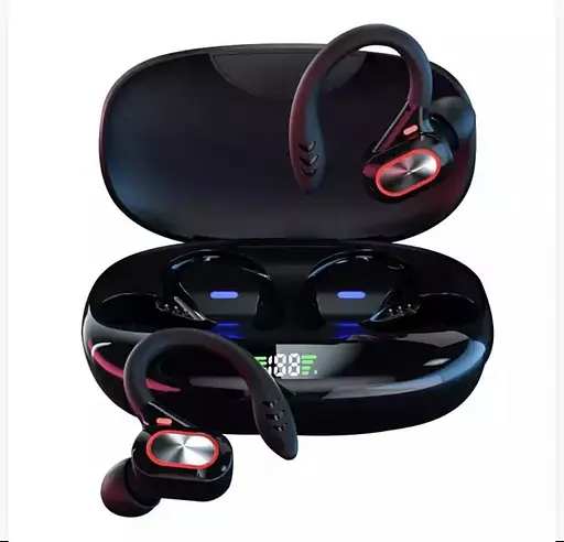 Наушники беспроводные спортивные TWS S730 с креплением за ухо Black (17630) - фото 2