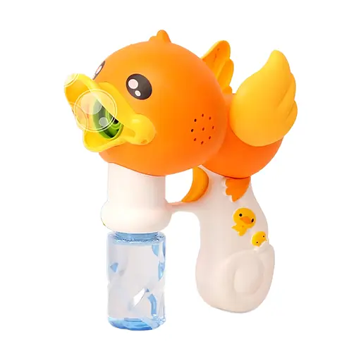 Пистолет с мыльными пузырями Утенок, 2 бутылочки с мыльным раствором (в ассортименте)