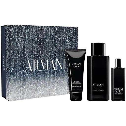 Набір Giorgio Armani Code 125 мл туалетна вода 75 мл дель для душа 15 мл міні - фото 1