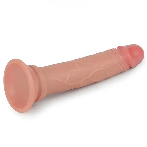 Фаллоимитатор Dual-Layered Liquid Silicone Nature Cock 18.5 см телесный - фото 3