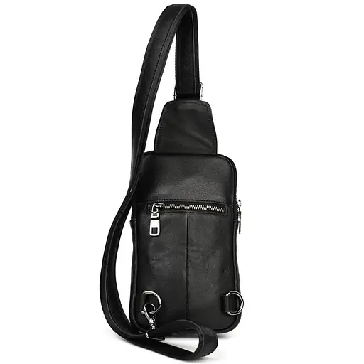 Мужской кожаный слинг на два отделения LIMARY 30х16.5х5 см sum0028213 - фото 2