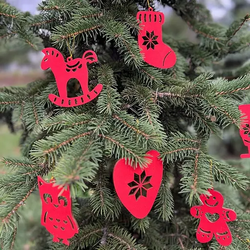 Набор елочных украшений "Сказочные зверушки этно" Fabrika Decoru FDZ-532-4, 10 шт - фото 4