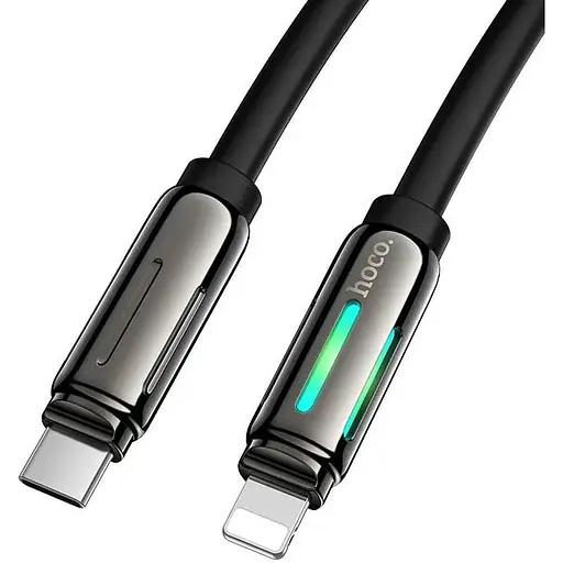Кабель Hoco U136 Prize PD зарядный кабель для передачи данных iP Черный - фото 1