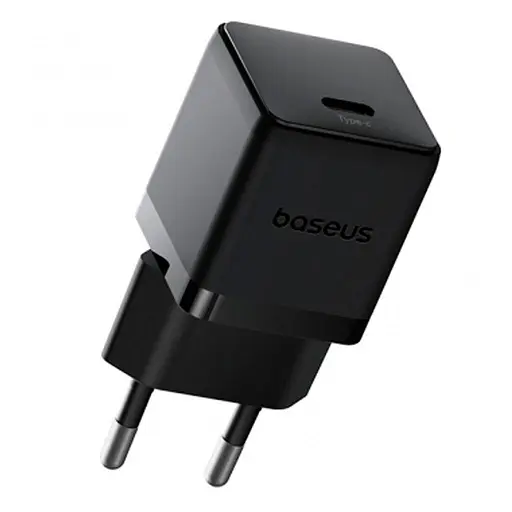 Мережевий зарядний пристрій Baseus Palm Fast Charger Type-C 30W EU Чорний - фото 1