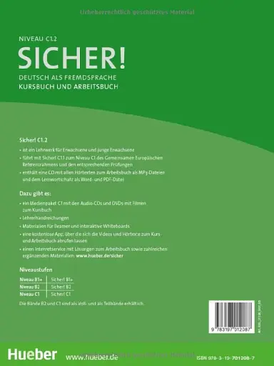 Sicher! C1.2 Kurs- und Arbeitsbuch C1 Lektion 7-12 mit CD-Rom zum Ar - фото 2