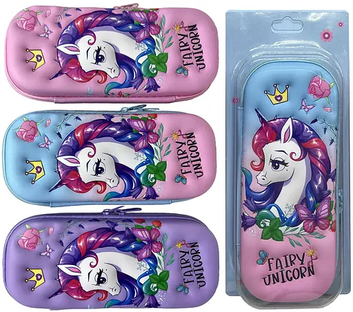 Пенал-косметичка EVA Єдиноріг, 6x28 см (В асортименті) - фото 2