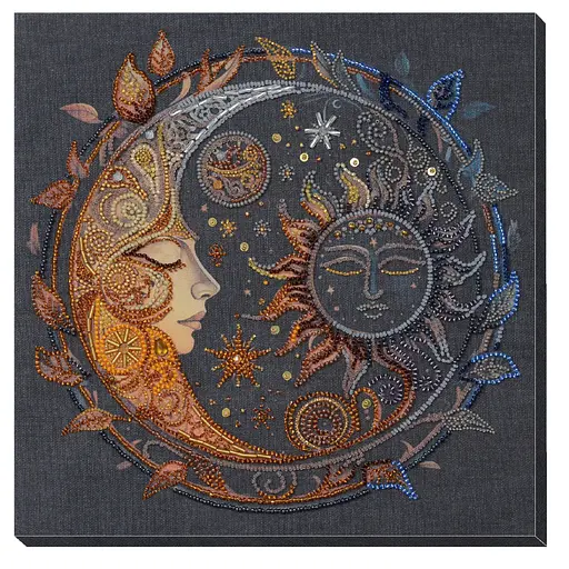 Набір для вишивання бісером "В полоні ночі" Abris Art AB-896 25,5х25,2 см - фото 1
