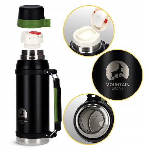 Термос Mountain Goat 2 л Black (P-5905973403832) - фото 3