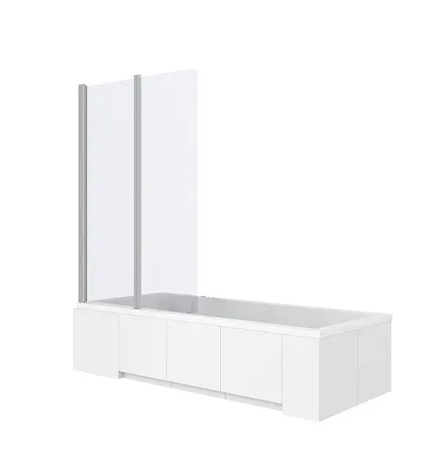 Шторка для ванни Rea Agat-2 100 см складана REA-W0300, Універсальна - фото 6