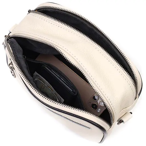 Сумка кожаная женская Vintage 21х16х8 см sum0022717 - фото 6