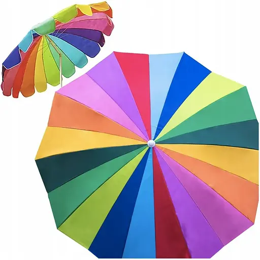 Зонт садовый Jumi Garden 220см цветной - фото 4