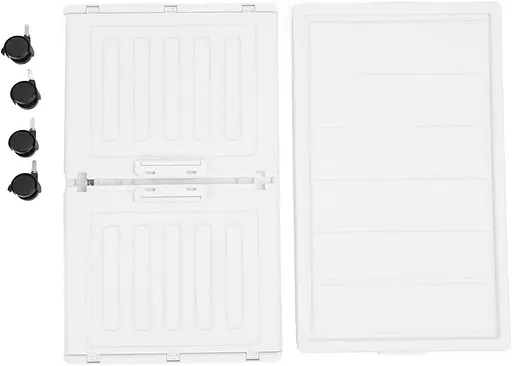 Комод Домівка WN-9-2 3 яруса на колесах білий (000033528) - фото 5