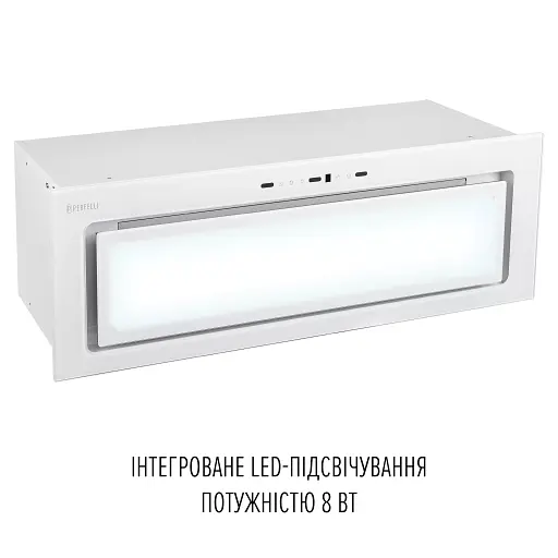 Вытяжка полновстраиваемая Perfelli Design Vision 9 Bianco Silenzio - фото 4