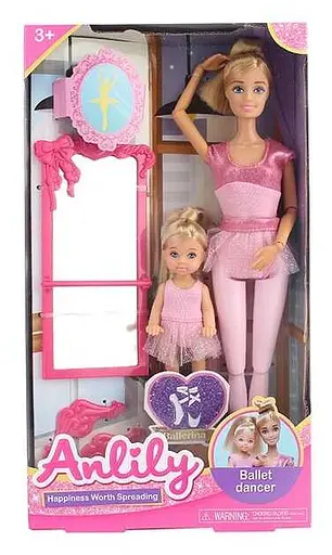 Набор кукол 99239 "Балерины", 2 куклы, мебель, в коробке(6990298434646) - фото 1