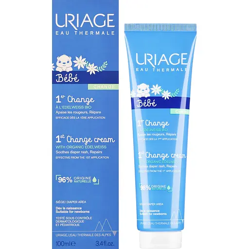 Захисний крем Uriage Bebe Prevention And Care of Nappy Rash для зони підгузків 100 мл - фото 1