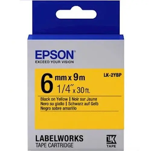 Картридж с лентой Epson LK2YBP для принтеров LW-300/LW-400/LW-400VP/LW-600P/LW-700/LW-Z710/LW-900P/LW teh0015189 - фото 1