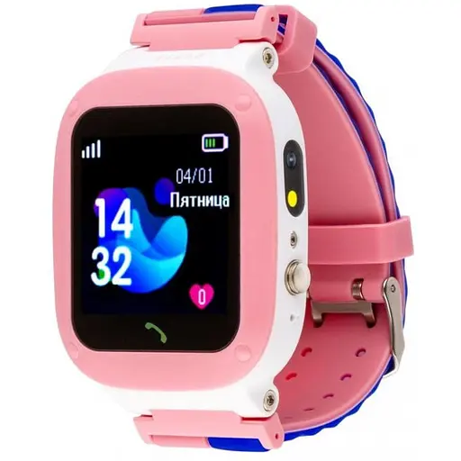 Детские умные часы Amigo GO004 Splashproof Camera+LED Pink