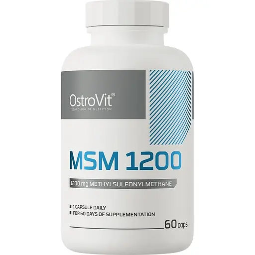 Для суглобів та зв'язок OstroVit Supreme Capsules MSM 1200 60 капсул - фото 1