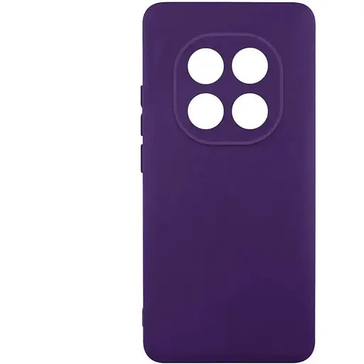 Чехол TPU Getman Liquid Silk Full Camera для Xiaomi Redmi Note 14 Pro+ 5G Темно фиолетовый / Dark Purple