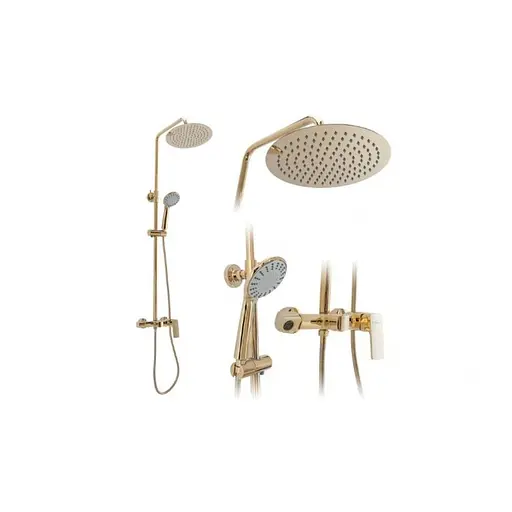 Душова система Rea Roger gold золотий з виливом REA-P0692, Золотий - фото 4