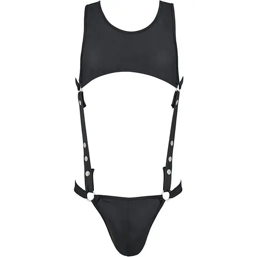 Чоловічий боді Passion 056 Body Adam black L/XL - фото 3