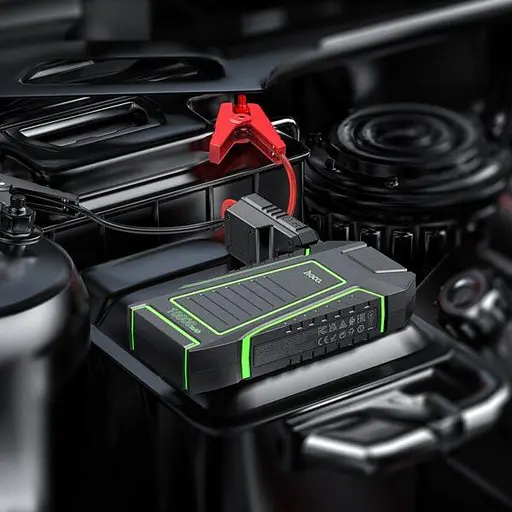 Автомобильное пусковое устройство Hoco QS1 Portable Smart Car Jump Starter 10000mAh - фото 3