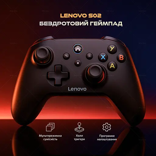 Геймпад бездротовий контролер Lenovo S02 для Nintendo Switch OLED, Switch Lite, PC, Mobile - фото 2
