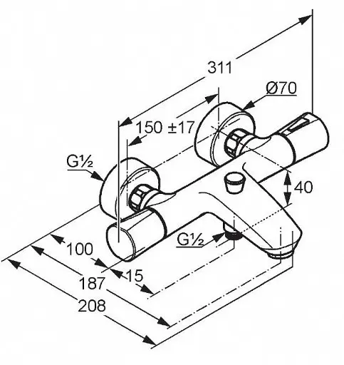Термостат для ванны Kludi Zenta 351018638 - фото 2